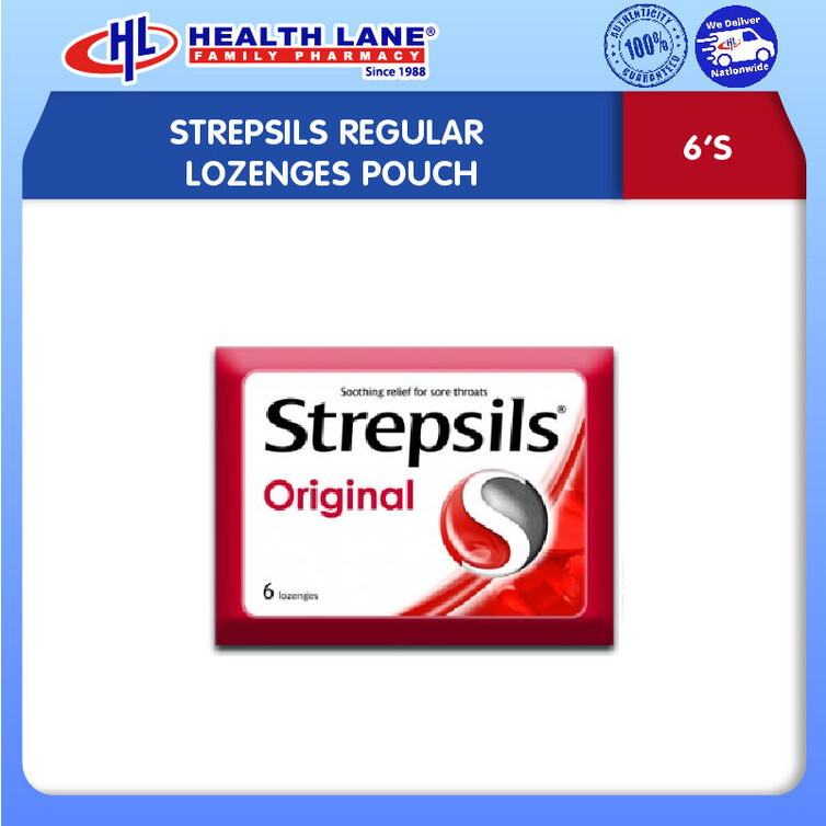 STREPSILS REGULAR LOZENGES POUCH (6'S)